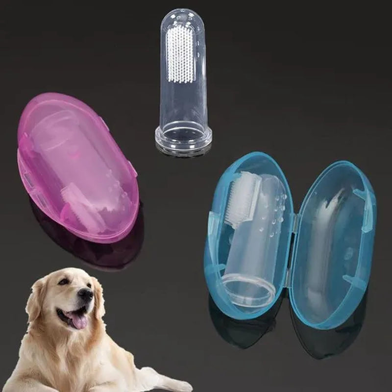 Pet Silicone Finger Cots Toothbrush