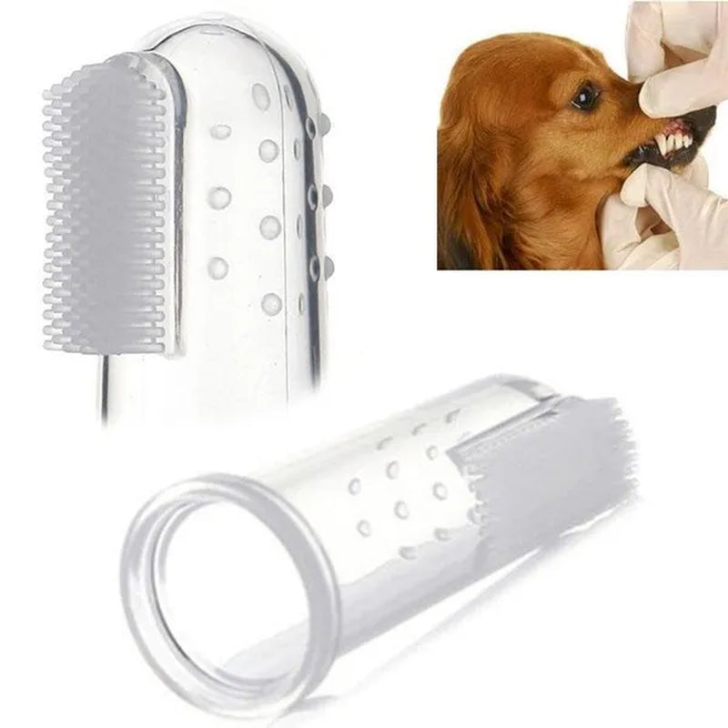 Pet Silicone Finger Cots Toothbrush