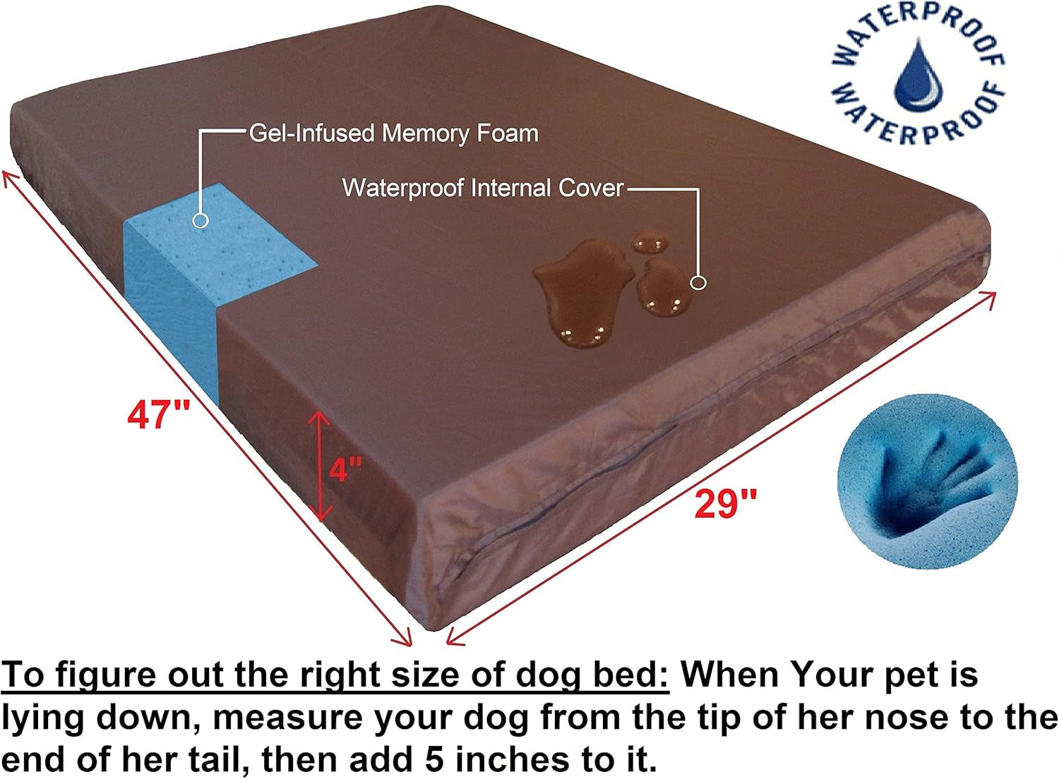 Orthopedic Memory Foam Dog Bed