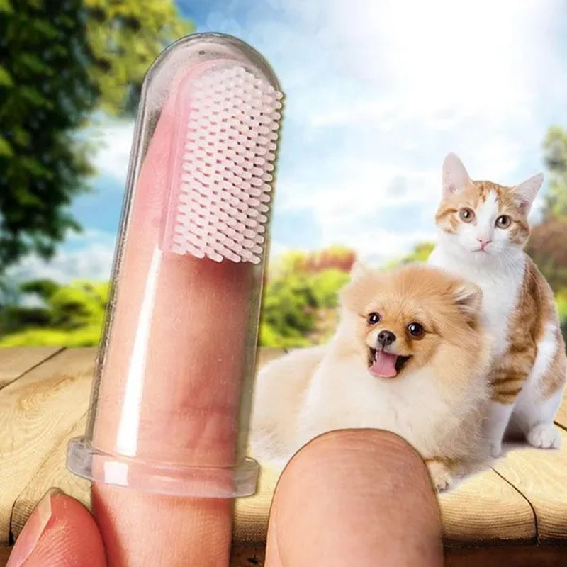 Pet Silicone Finger Cots Toothbrush