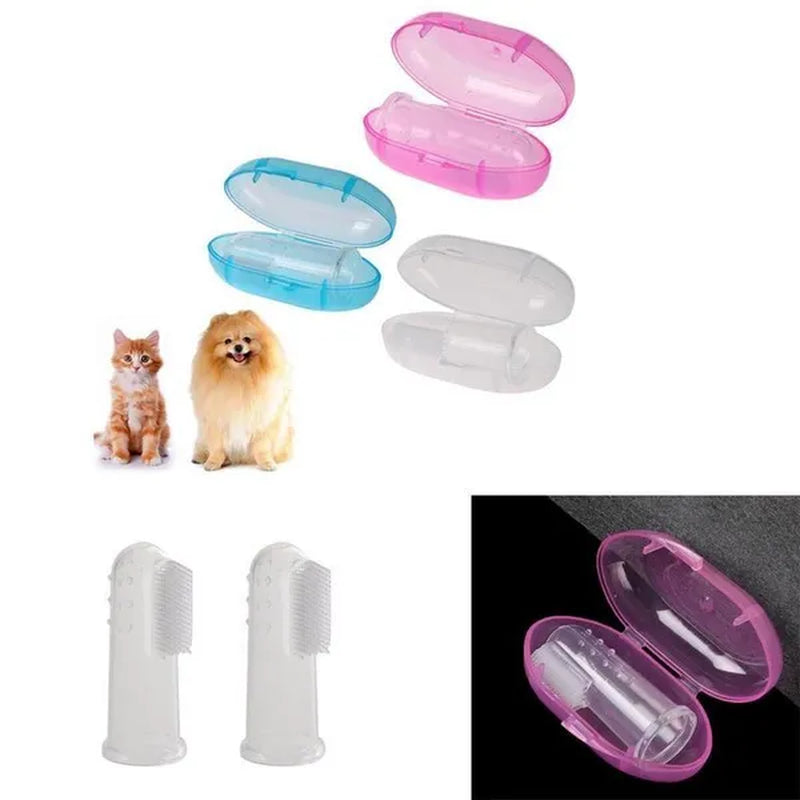 Pet Silicone Finger Cots Toothbrush