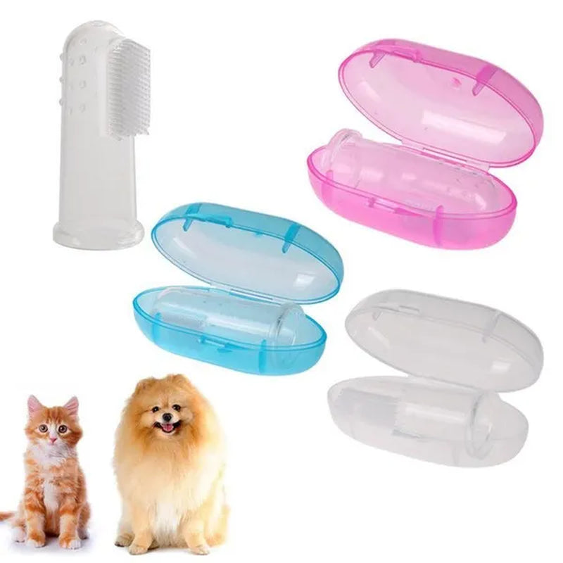 Pet Silicone Finger Cots Toothbrush