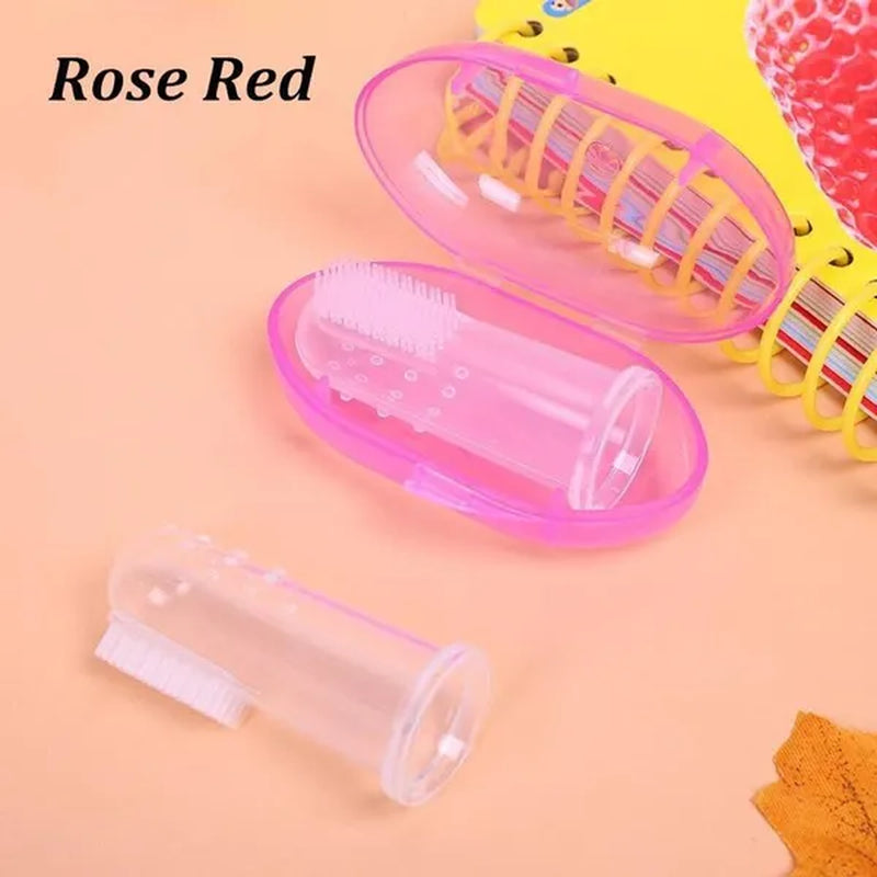 Pet Silicone Finger Cots Toothbrush