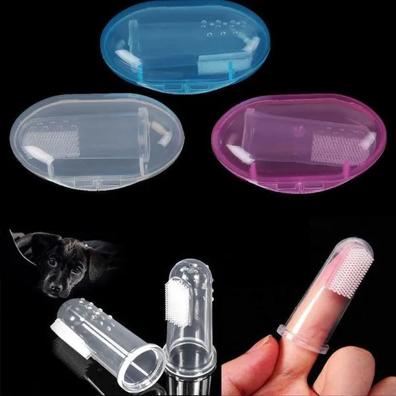 Pet Silicone Finger Cots Toothbrush