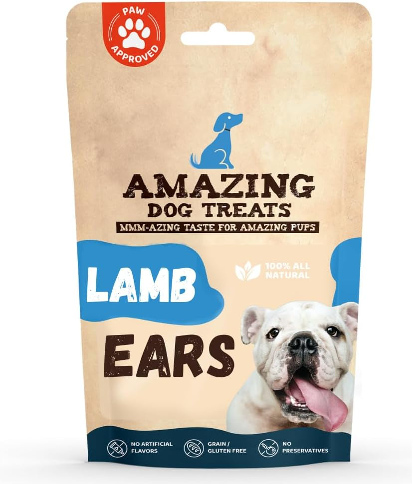 Lamb Ears Natural Dog Chew Bones